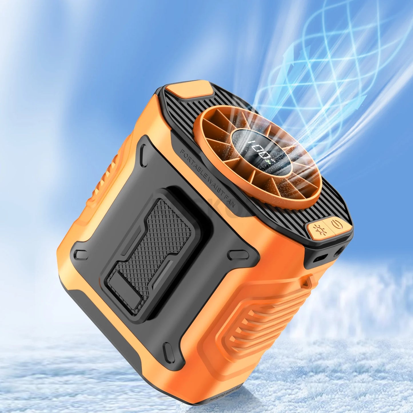 Portable Clip-On 10-Speed Waist Shirt & Neck Fan