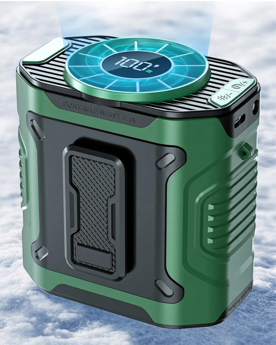 Portable Clip-On 10-Speed Waist Shirt & Neck Fan